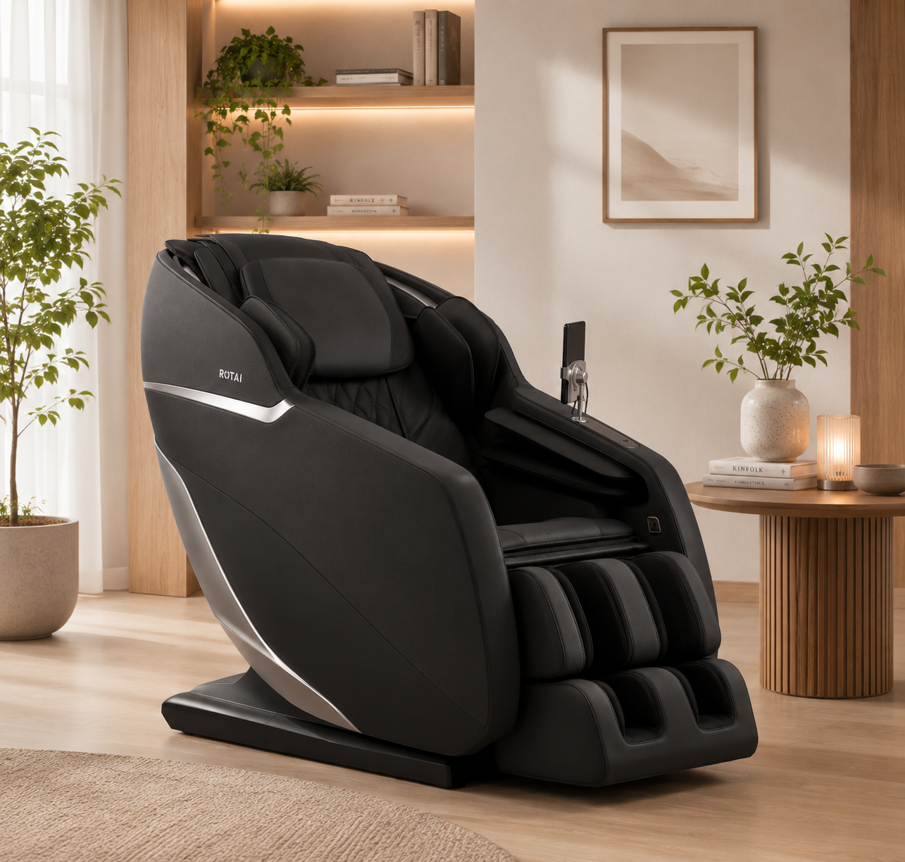 Premium 4D massage chair in a modern office